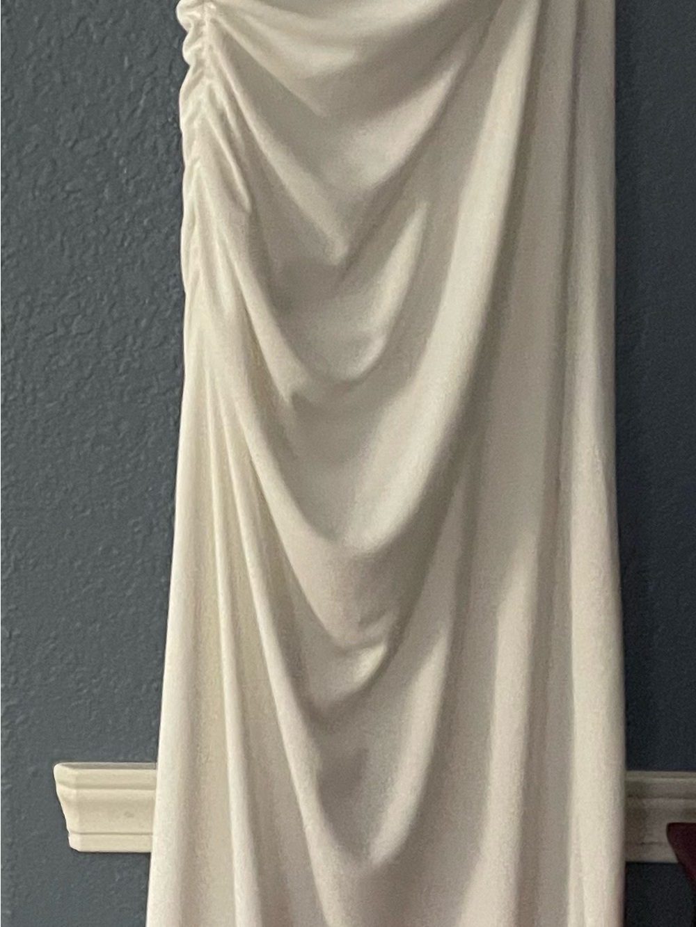 ZARA Cream Draped Sleeveless Dress - Picture 3 of 5